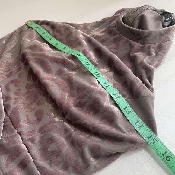 Flocked Velvet Halter Skater Mini Dress Sz 5 Junior Y2K Party Racerback Hoco - Picture 9 of 11